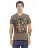 Darrahopens Men's Fashion > Tops & T-shirts Short Sleeve V-Neck T-Shirt with Front Print 3XL Men