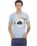 Darrahopens Men's Fashion > Tops & T-shirts Short Sleeve V-Neck T-shirt with Front Print M Men