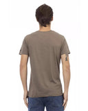 Darrahopens Men's Fashion > Tops & T-shirts Short Sleeve V-Neck T-Shirt with Front Print S Men