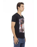 Darrahopens Men's Fashion > Tops & T-shirts V-neck Short Sleeve T-shirt with Front Print 2XL Men