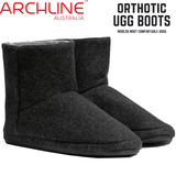 Darrahopens Men's Fashion > Uggs & Slippers Archline Orthotic UGG Boots Slippers Arch Support Warm Orthopedic Shoes - Black - EUR 47 (Mens US 14)