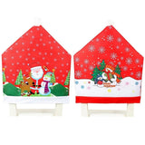 Darrahopens Occasions > Christmas 10x Christmas Chair Covers Dinner Table Santa Hat Snowman Home Décor Ornaments, Snowman (10 Chair Covers)