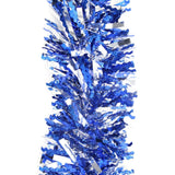 Darrahopens Occasions > Christmas 5x 2.5m Christmas Tinsel Xmas Garland Sparkly Snowflake Party Natural Home Décor, Crinkle Cut (Blue Silver)