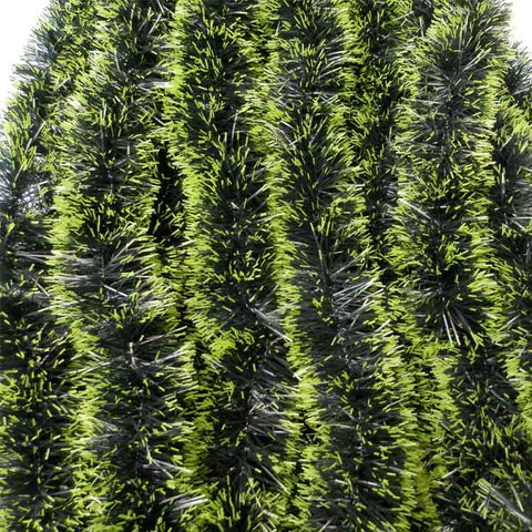 Darrahopens Occasions > Christmas 5x 2.5m Christmas Tinsel Xmas Garland Sparkly Snowflake Party Natural Home Décor, Snow Tips in Green (2m)