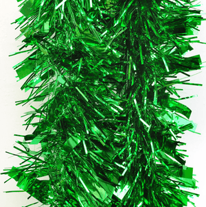 Darrahopens Occasions > Christmas 5x 2.5m Christmas Tinsel Xmas Garland Sparkly Snowflake Party Natural Home Décor, Thick Green