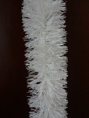 Darrahopens Occasions > Christmas 5x 2.5m Christmas Tinsel Xmas Garland Sparkly Snowflake Party Natural Home Décor, Traditional White