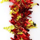 Darrahopens Occasions > Christmas 5x 2.5m Christmas Tinsel Xmas Garland Sparkly Snowflake Party Natural Home Décor, Trees (Gold Red)