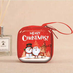 Darrahopens Occasions > Christmas 6 Pcs Set Small Gift Cute Cartoon Bags Packaging Box Christmas Coin Purse