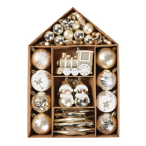 Darrahopens Occasions > Christmas 70-piece Christmas Tree Xmas Balls Decorations Baubles Hanging Party Ornament