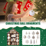 Darrahopens Occasions > Christmas 70-piece Christmas Tree Xmas Balls Decorations Baubles Hanging Party Ornament