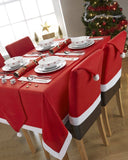 Darrahopens Occasions > Christmas Christmas Chair Covers Tablecloth Runner Decoration Xmas Dinner Party Santa Gift, Table Runner (34 x 176cm)