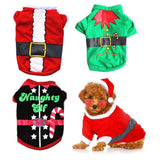 Darrahopens Occasions > Christmas > Christmas Clothing 3Pcs Christmas Dog Cat T-Shirt Clothes Vest Puppy Pet Apparel Shirts - L