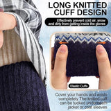 Darrahopens Occasions > Christmas > Christmas Clothing Gloves - Pack of 3 pairs - winter gloves - men's gloves - women's gloves - Knitted imitations - Suitable for cold winter weather (style C)
