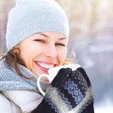 Darrahopens Occasions > Christmas > Christmas Clothing Gloves - Pack of 3 pairs - winter gloves - men's gloves - women's gloves - Knitted imitations - Suitable for cold winter weather (style C)