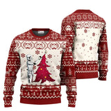 Darrahopens Occasions > Christmas > Christmas Clothing Santa Darth Vader Christmas Sweater Ugly Star Wars The Mandalorian Men's Sweater Autumn Winter Women's Sweater style 4 style 4 L
