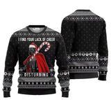 Darrahopens Occasions > Christmas > Christmas Clothing Santa Darth Vader Christmas Sweater Ugly Star Wars The Mandalorian Men's Sweater Autumn Winter Women's Sweater style 4 style 4 L