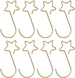 Darrahopens Occasions > Christmas > Christmas Decorations 100 Christmas tree baubles hooks for decoration - Gold star