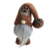 Darrahopens Occasions > Christmas > Christmas Decorations 1pc Plush standing gnome doll — faceless old man figurine, festive tabletop ornament and gift.DOG series coffee hat gnome