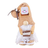 Darrahopens Occasions > Christmas > Christmas Decorations 1pc Plush standing gnome doll — faceless old man figurine, festive tabletop ornament and gift.Smiley face cake gnome