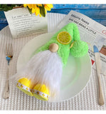 Darrahopens Occasions > Christmas > Christmas Decorations 1pc Plush standing gnome doll — faceless old man figurine, festive tabletop ornament and gift.Summer lemon gnome doll