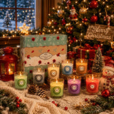 Darrahopens Occasions > Christmas > Christmas Decorations 20pcs Scented Glass Candle Set 10 Fragrances In Australia - Darrahopens