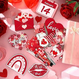 Darrahopens Occasions > Christmas > Christmas Decorations 24-Piece Wooden Valentine's Ornament - Heart-Shaped Pendant with Cord - Valentine's Tree and Home Decor - Romantic Holiday Gift