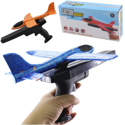 Darrahopens Occasions > Christmas > Christmas Decorations 2x Ejection Foam Plane Toy Outdoor Sport with Light Safe for Children Birthday Gift