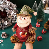 Darrahopens Occasions > Christmas > Christmas Decorations 3 Pack Christmas Plush Treat Bags Santa Snowman Reindeer Gift Sacks with Heart Window Cute Holiday Candy Holders Ideal for Kids Parties