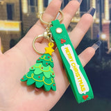 Darrahopens Occasions > Christmas > Christmas Decorations 5 PCS Christmas Silicone Keychain Cute 3D Reindeer Penguin Tree Designs Bag Charm Keyring