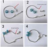 Darrahopens Occasions > Christmas > Christmas Decorations 93 Piece DIY Charm Bracelet and Necklace Making Kit for Girls Creative Jewelry Craft Set with Rainbow Beads and Silver Pendants Ideal Kids Gift