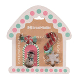 Darrahopens Occasions > Christmas > Christmas Decorations Bread and Butter Cookie Cutter - House, Snowman, Snowflake, Candy Cane - 4 Pk