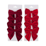 Darrahopens Occasions > Christmas > Christmas Decorations Bulk 24 Xmas Red & Burgundy Bow pk4 10x12cm 2 Asst In Australia - Darrahopens