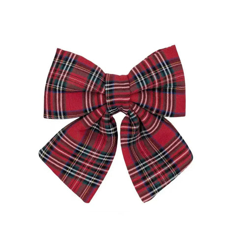 Darrahopens Occasions > Christmas > Christmas Decorations Bulk 24 Xmas Tartan Bow 20x22cm In Australia - Darrahopens
