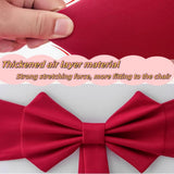 Darrahopens Occasions > Christmas > Christmas Decorations Chair Covers - 2 pieces - Christmas bow on chairs - Christmas accessories - Chair covers for home - Suitable for holidays - Parties - Weddings - Outdoor kitchens - Restaurants - Hotels
