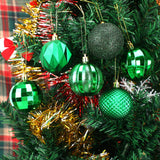 Darrahopens Occasions > Christmas > Christmas Decorations Christmas Baubles - 24 pieces - Large size, 6 cm diameter - Unbreakable plastic - Christmas tree decoration - Various Christmas bauble decorations suitable for weddings, Mother's Day party decorations (vegetable)