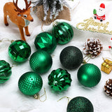 Darrahopens Occasions > Christmas > Christmas Decorations Christmas Baubles - 24 pieces - Large size, 6 cm diameter - Unbreakable plastic - Christmas tree decoration - Various Christmas bauble decorations suitable for weddings, Mother's Day party decorations (vegetable)