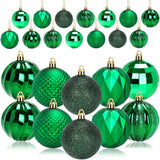 Darrahopens Occasions > Christmas > Christmas Decorations Christmas Baubles - 24 pieces - Large size, 6 cm diameter - Unbreakable plastic - Christmas tree decoration - Various Christmas bauble decorations suitable for weddings, Mother's Day party decorations (vegetable)