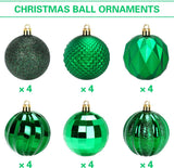 Darrahopens Occasions > Christmas > Christmas Decorations Christmas Baubles - 24 pieces - Large size, 6 cm diameter - Unbreakable plastic - Christmas tree decoration - Various Christmas bauble decorations suitable for weddings, Mother's Day party decorations (vegetable)