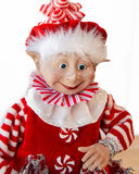 Darrahopens Occasions > Christmas > Christmas Decorations CHRISTMAS CANDY STRIPE BOY ELF RD/WH 65CM
