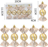 Darrahopens Occasions > Christmas > Christmas Decorations Christmas Decorations - Christmas Decorations - Painted Candy Christmas Tree Decorations - Champagne (5 per box)