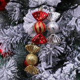 Darrahopens Occasions > Christmas > Christmas Decorations Christmas Decorations - Christmas Decorations - Painted Candy Christmas Tree Decorations - Silver (5 per box)