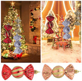 Darrahopens Occasions > Christmas > Christmas Decorations Christmas Decorations - Christmas Decorations - Painted Candy Christmas Tree Decorations - Silver (5 per box)