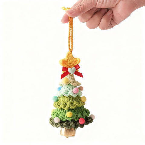 Darrahopens Occasions > Christmas > Christmas Decorations Christmas Decorations - Crochet Christmas Tree Bell Decorations - Small Christmas Decorations - Car Decorations - Style C