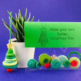 Darrahopens Occasions > Christmas > Christmas Decorations Christmas gift Christmas Button Ornament - Festive Santa Design Craft Kit （Santa Claus）
