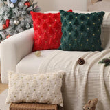 Darrahopens Occasions > Christmas > Christmas Decorations Christmas Pillowcase Set - Set of 2 - Winter Christmas Themed Cushion Covers - Christmas Decorations - Soft Christmas Cushions, Christmas Covers - 45 x 45 cm - Elegant Christmas Decoration Cushion Covers for the Living Room (Pillow filling not included)