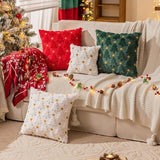 Darrahopens Occasions > Christmas > Christmas Decorations Christmas Pillowcase Set - Set of 2 - Winter Christmas Themed Cushion Covers - Christmas Decorations - Soft Christmas Cushions, Christmas Covers - 45 x 45 cm - Elegant Christmas Decoration Cushion Covers for the Living Room (Pillow filling not included)