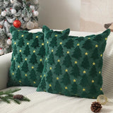 Darrahopens Occasions > Christmas > Christmas Decorations Christmas Pillowcase Set - Set of 2 - Winter Christmas Themed Cushion Covers - Christmas Decorations - Soft Christmas Cushions, Christmas Covers - 45 x 45 cm - Elegant Christmas Decoration Cushion Covers for the Living Room (Pillow filling not included)