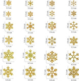 Darrahopens Occasions > Christmas > Christmas Decorations Christmas snowflake stickers - sand glitter party decorations - gift card and handbag DIY - winter snowflake stickers - 12 pieces