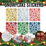 Darrahopens Occasions > Christmas > Christmas Decorations Christmas snowflake stickers - sand glitter party decorations - gift card and handbag DIY - winter snowflake stickers - 12 pieces