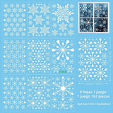 Darrahopens Occasions > Christmas > Christmas Decorations Christmas window stickers - Christmas - Window decorations - Stickers - Christmas decorations - 192 pieces PVC Christmas window decorations - Including Christmas snowflake and snowman patterns - Printed on both sides - For Christmas decorations